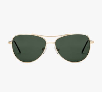 Vincent Chase Gold Medium Pilot Sunglasses