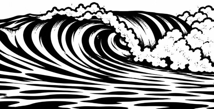 randoms: wave art by The 72